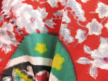 Load image into Gallery viewer, Haori Jacket Vintage(1920-1950) Red Meisen #99