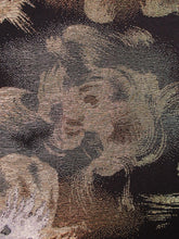 Load image into Gallery viewer, Haori Jacket Vintage(1950-1980) Black Gold Glinting Flower #76