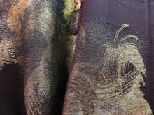 Load image into Gallery viewer, Haori Jacket Vintage(1950-1980) Black Gold Glinting Flower #76