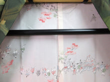 Load image into Gallery viewer, Haori Jacket Green Flower Like a Water Color Painting #91