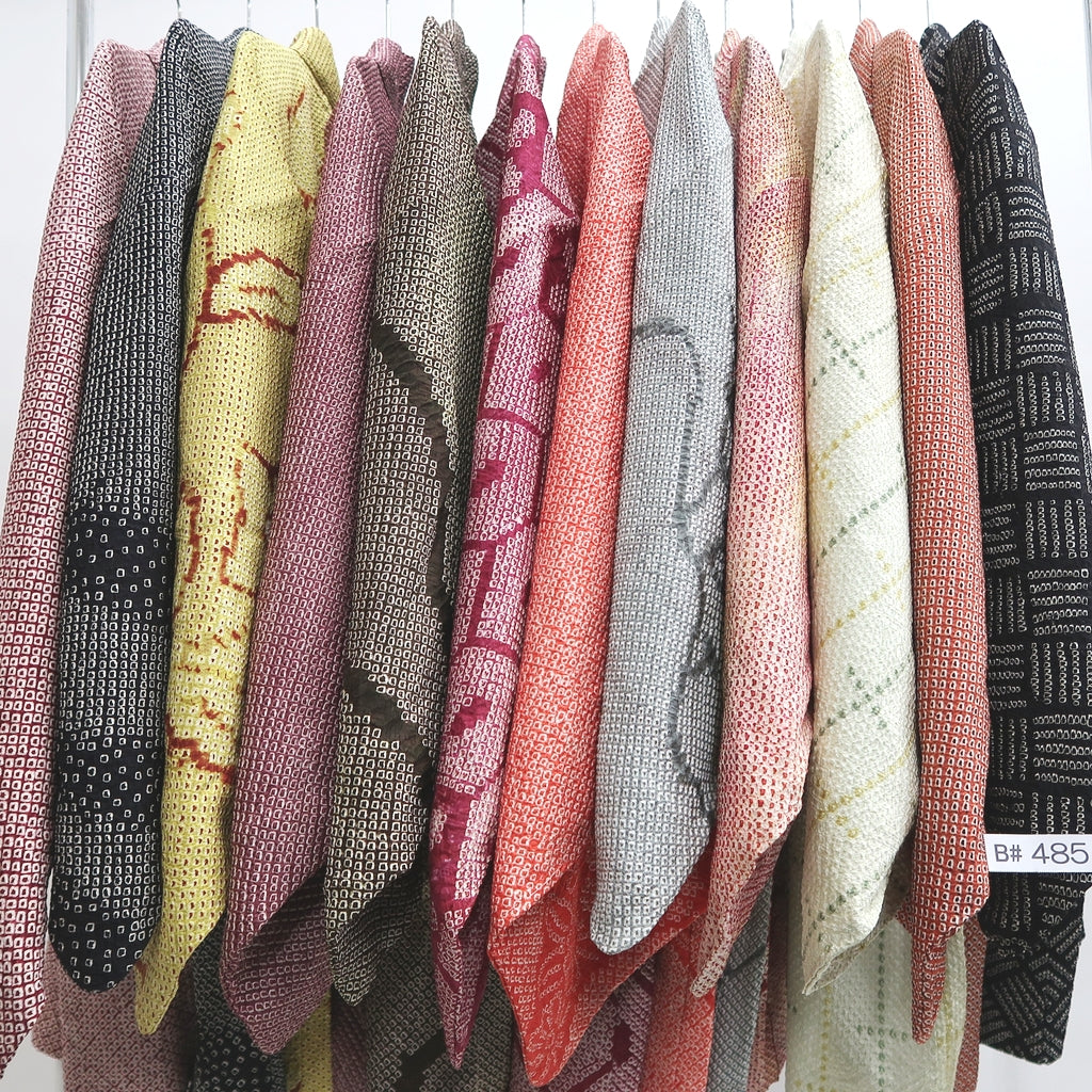 Bundle 12pcs Silk Vintage Full Shibori Haori Wholesale Bulk Free Shipping #485