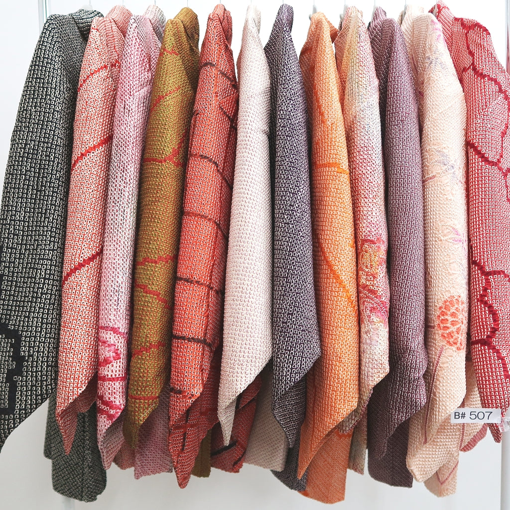 Bundle 12pcs Silk Vintage Full Shibori Haori Wholesale Bulk Free Shipping #507