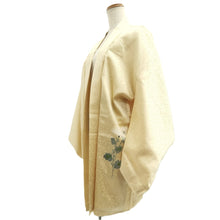 Load image into Gallery viewer, Haori Jacket Pale Yellow Hand painted Silk #10689D1

