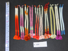 Load image into Gallery viewer, S#5200 Silk Haori Himo Flat Braid 10pcs Bundle Pack
