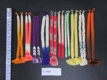 Load image into Gallery viewer, S#5420 Silk Haori Himo Flat Braid 10pcs Bundle Pack
