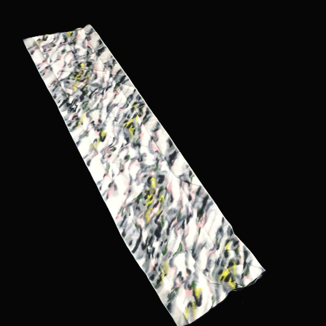 KK1501A2 Silk Kimono Fabric Vintage(1920-1950) Meisen White 57.1x12.6in(145x32cm)