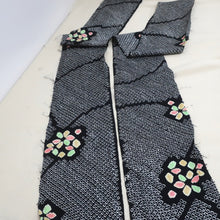 Load image into Gallery viewer, CC1012C1 Silk 8pcs Bundle Kimono Fabric Shibori Black 55.1x5.9in(140x15cm)
