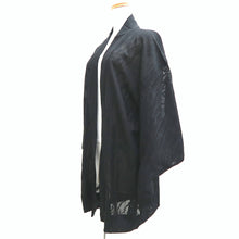 Load image into Gallery viewer, Haori Jacket Vintage(1950-1980) Black Sheer Botanical Silk #10970F3
