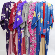 Load image into Gallery viewer, Bundle 6pcs Silk Antique Kimono Robe Dress Wholesale Bulk Free Shipping #768
