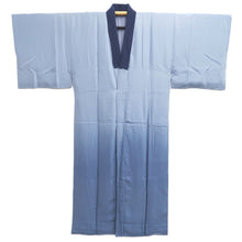 Load image into Gallery viewer, Men's Juban Blueish Gray Eagle Pine Tree Wave Silk #10870E4
