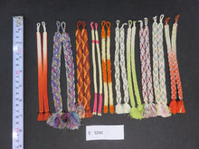 Load image into Gallery viewer, S#5240 Silk Haori Himo Flat Braid 10pcs Bundle Pack
