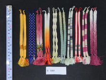 Load image into Gallery viewer, S#5361 Silk Haori Himo Flat Braid 10pcs Bundle Pack
