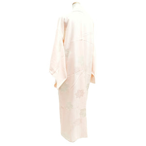 Juban Light Pink Maple Leaf Shibori Silk #10513B2