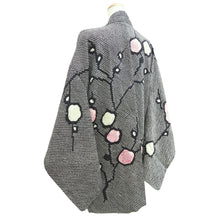 Load image into Gallery viewer, Haori Jacket Vintage(1950-1980) Black Full Shibori Ume Branch Silk #10830E2
