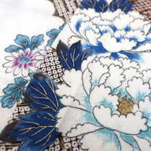 Load image into Gallery viewer, CC1006C1 Silk 8pcs Bundle Kimono Fabric White Orange 55.1x5.9in(140x15cm)
