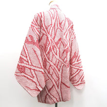 Load image into Gallery viewer, Haori Jacket Vintage(1950-1980) Reddish Pink Full Shibori Tree Silk #10168D4
