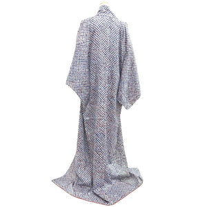 Kimono Blue Shibori Silk #10530B3