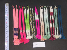 Load image into Gallery viewer, S#5241 Silk Haori Himo Flat Braid 10pcs Bundle Pack

