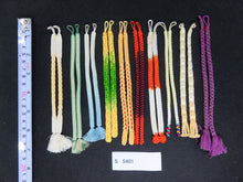 Load image into Gallery viewer, S#5401 Silk Haori Himo Flat Braid 10pcs Bundle Pack
