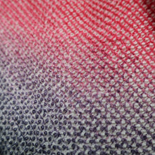 Load image into Gallery viewer, Silk Japanese Obiage Shibori Black Red 52.0x7.5in(132x19cm) A#10001
