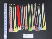 Load image into Gallery viewer, S#5201 Silk Haori Himo Flat Braid 10pcs Bundle Pack
