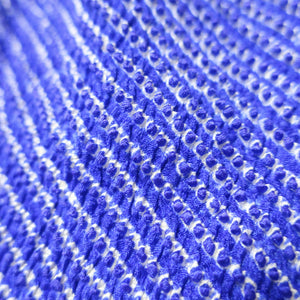 Silk Japanese Obiage Shibori Blue 55.1x5.9in(140x15cm) A#10021