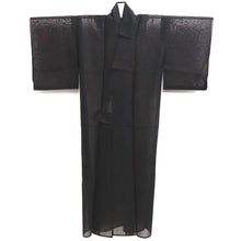 Load image into Gallery viewer, Kimono Vintage(1950-1980) Black Red See-Through Silk #10271E4
