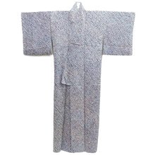 Load image into Gallery viewer, Kimono Blue Shibori Silk #10530B3
