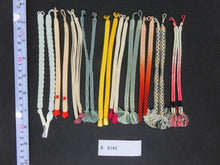 Load image into Gallery viewer, S#5143 Silk Haori Himo Flat Braid 10pcs Bundle Pack
