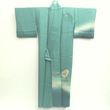 Load image into Gallery viewer, Kimono Light Green Fully Embroidered Camellia Silk #9655J2
