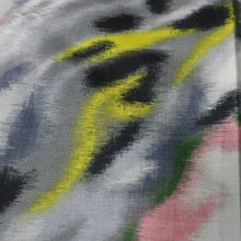 Load image into Gallery viewer, KK1501A2 Silk Kimono Fabric Vintage(1920-1950) Meisen White 57.1x12.6in(145x32cm)
