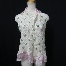 Load image into Gallery viewer, Silk Japanese Obiage Shibori Green 52.8x7.5in(134x19cm) A#10031
