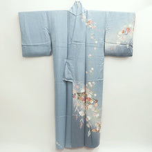 Load image into Gallery viewer, Kimono Light Blue Chrysanthemum Silk #9923B4
