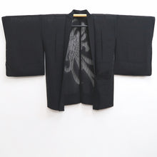 Load image into Gallery viewer, Haori Jacket Vintage(1950-1980) Black See-Through Rangiku Silk #10228E2
