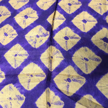Load image into Gallery viewer, KK1461A1 Silk Kimono Fabric Vintage(Pre-1920) Shibori Purple 58.7x11.8in(149x30cm)
