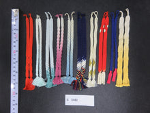 Load image into Gallery viewer, S#5462 Silk Haori Himo Flat Braid 10pcs Bundle Pack

