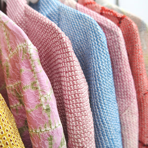 Bundle 12pcs Silk Vintage Full Shibori Haori Wholesale Bulk Free Shipping #545