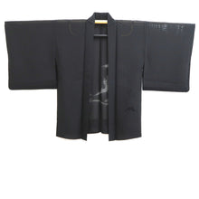 Load image into Gallery viewer, Haori Jacket Black Sheer Mountain Landscape Silk #10960F3
