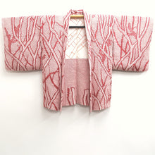 Load image into Gallery viewer, Haori Jacket Vintage(1950-1980) Reddish Pink Full Shibori Tree Silk #10168D4
