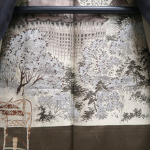 Load image into Gallery viewer, Men&#39;s Haori Vintage(1950-1980) Black Kiyomizudera Temple Silk #10409A2
