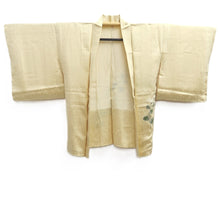 Load image into Gallery viewer, Haori Jacket Pale Yellow Hand painted Silk #10689D1
