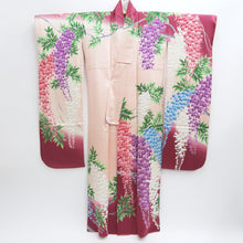 Load image into Gallery viewer, Furisode Magenta Pink Wisteria Tall Silk #9706J5
