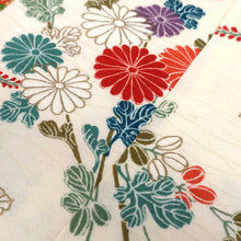 Load image into Gallery viewer, CC1006C1 Silk 8pcs Bundle Kimono Fabric White Orange 55.1x5.9in(140x15cm)
