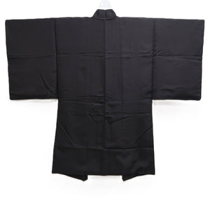 Men's Haori Vintage(1950-1980) Black Kiyomizudera Temple Silk #10409A2