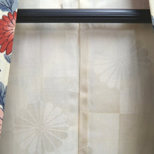 Load image into Gallery viewer, Haori Jacket Vintage(1920-1950) Cream white Chrysanthemum Silk #10619C3
