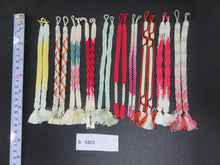 Load image into Gallery viewer, S#5423 Silk Haori Himo Flat Braid 10pcs Bundle Pack
