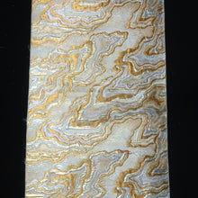 Load image into Gallery viewer, BB10101AG Silk Obi Fabric Vintage(1950-1980) Abstract art Gold 92.5x11.0in(235x28cm)
