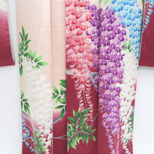 Load image into Gallery viewer, Furisode Magenta Pink Wisteria Tall Silk #9706J5
