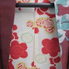 Load image into Gallery viewer, Haori Jacket Vintage(1920-1950) Wine red Meisen Peony Silk #11000F5
