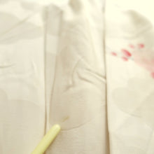 Load image into Gallery viewer, Furisode White Pink Plum blossom Branch Silk #10541B3
